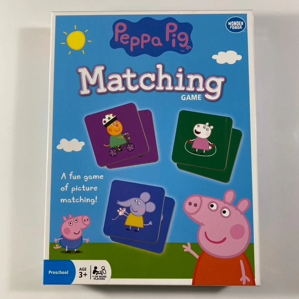 Wonderforge‎ Peppa Pig  72 Piece Colorful Matching Game New in Sealed Box!